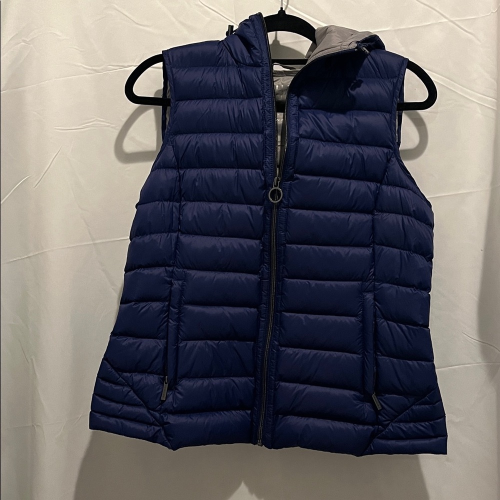 Michael Kors Packable Down Puffer Vest Blue Size Large Womens - Picture 2 of 7